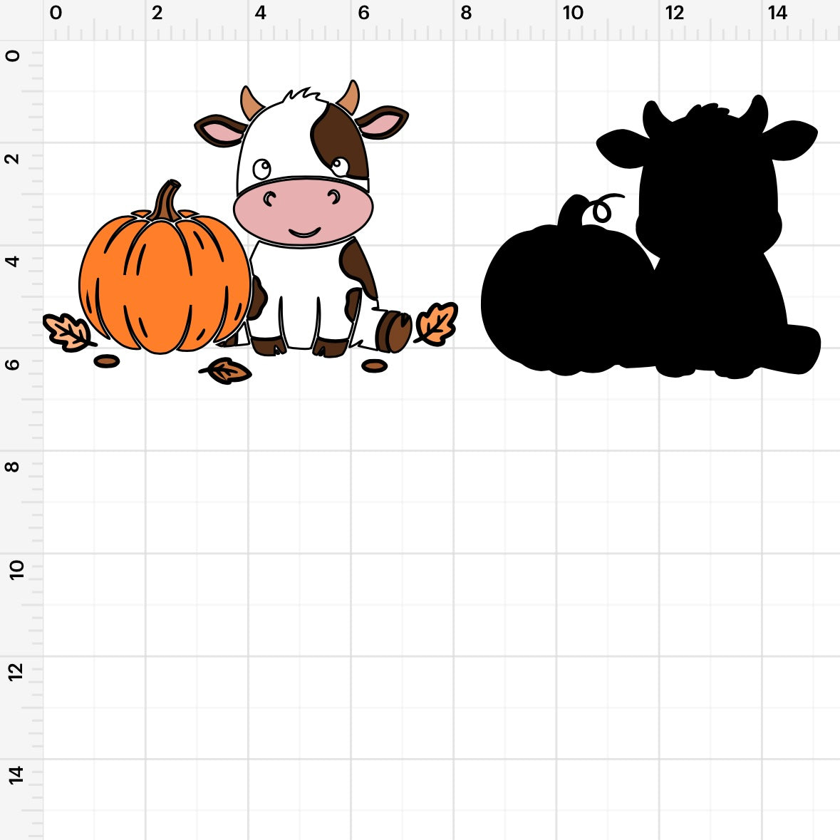 Fall Cow Pumpkin (2) SVG + PNG