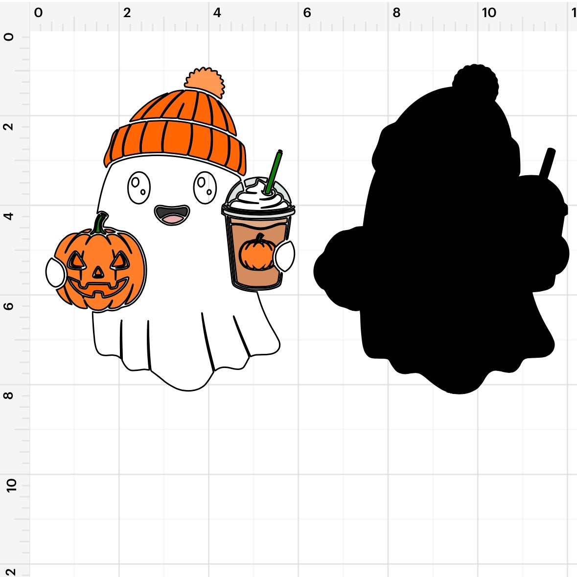 Ghost Pumpkins (2) SVG + PNG