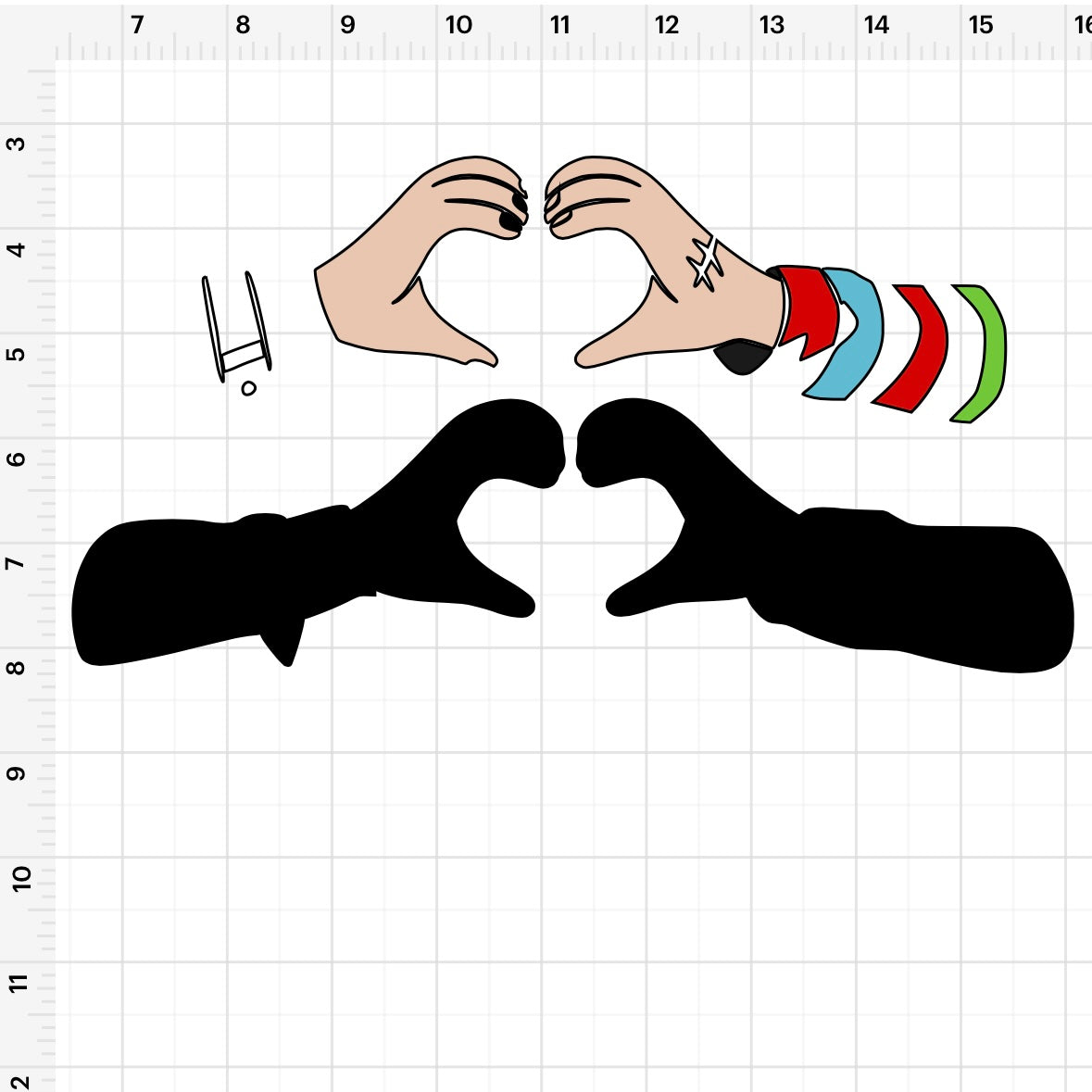 Heart Chucky & Tiffany SVG + PNG