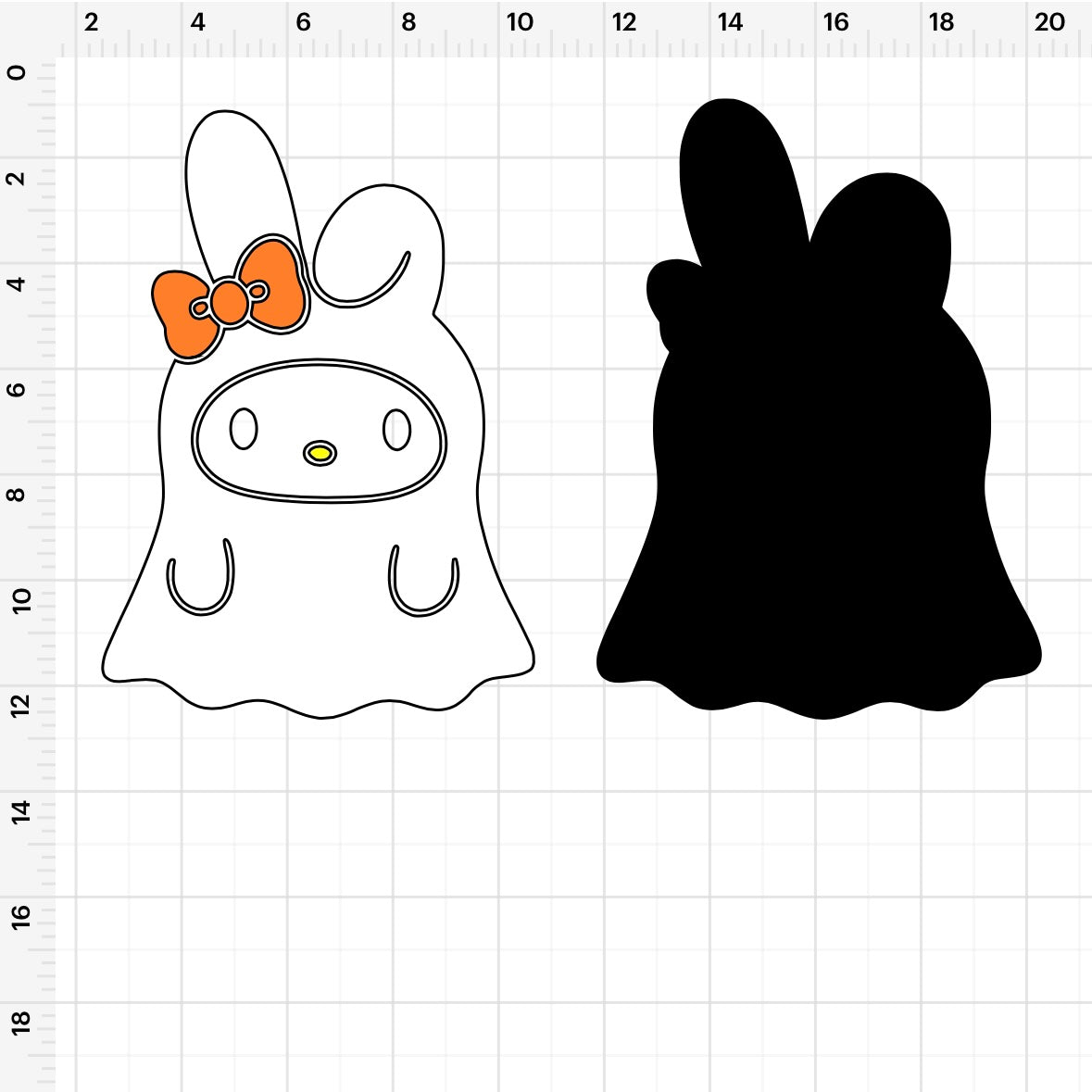 HK & Friends Ghost Costume (3) SVG + PNG