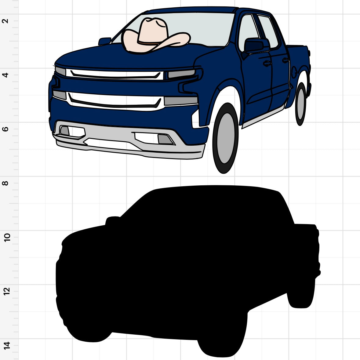 Tejana Truck SVG + PNG