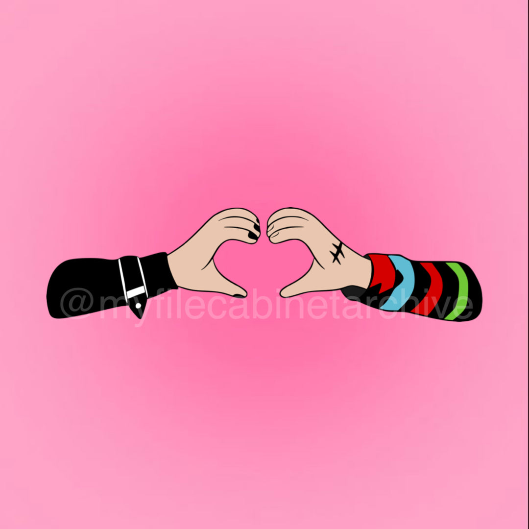 Heart Chucky & Tiffany SVG + PNG