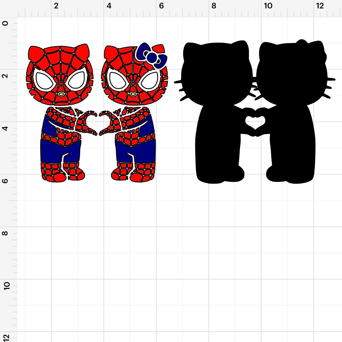 HK Spiderman Couple SVG + PNG