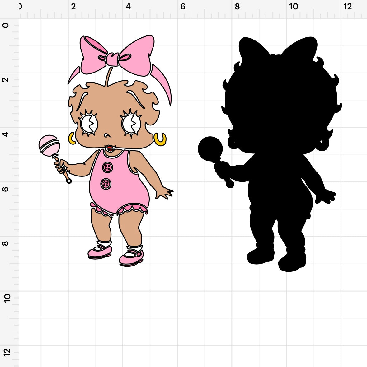 Betty Boop Baby (2) SVG + PNG