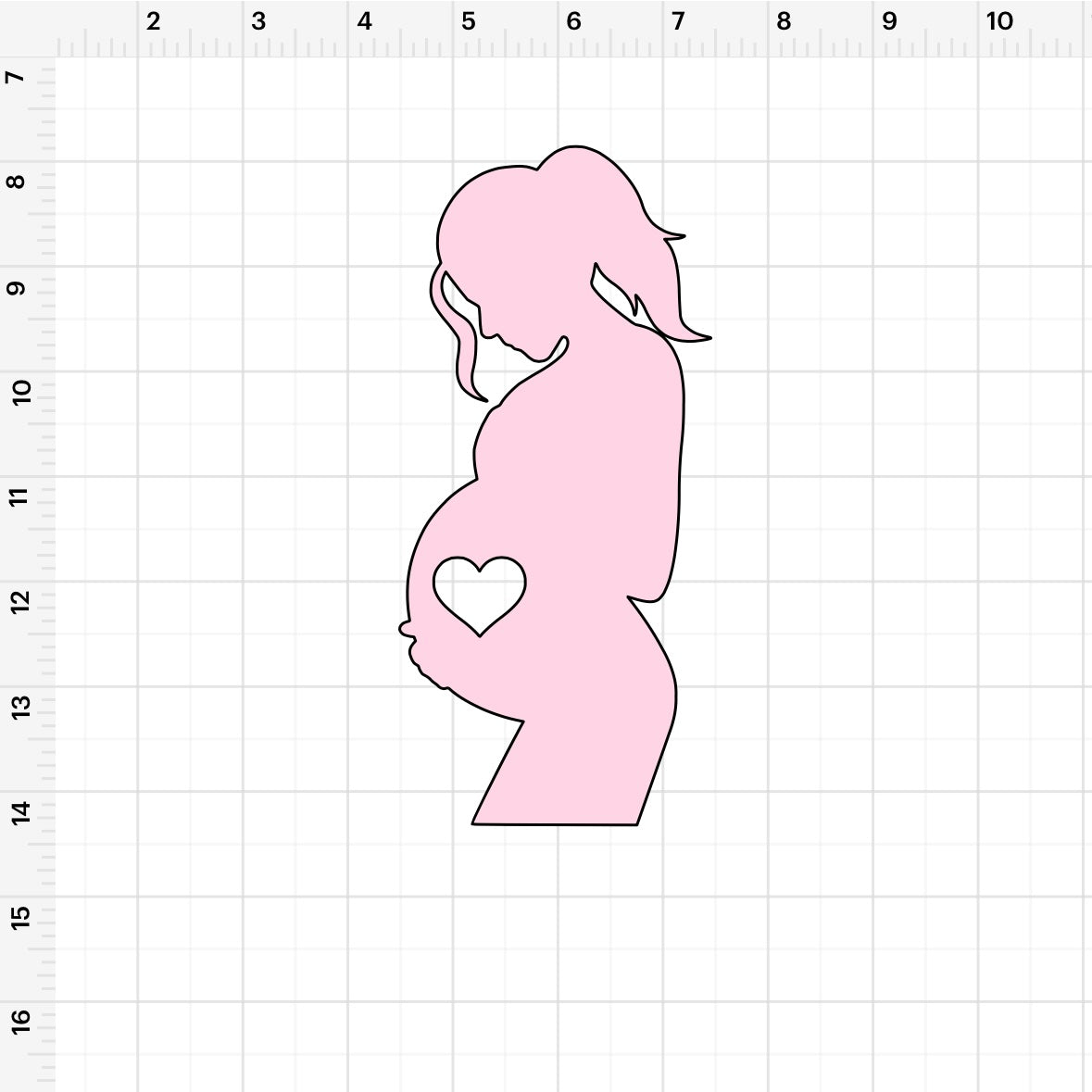 Heart Pregnant Women (4) SVG + PNG