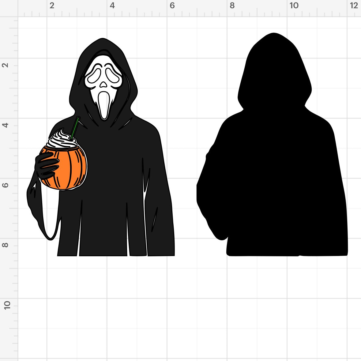 Ghostface Drink (2) SVG + PNG