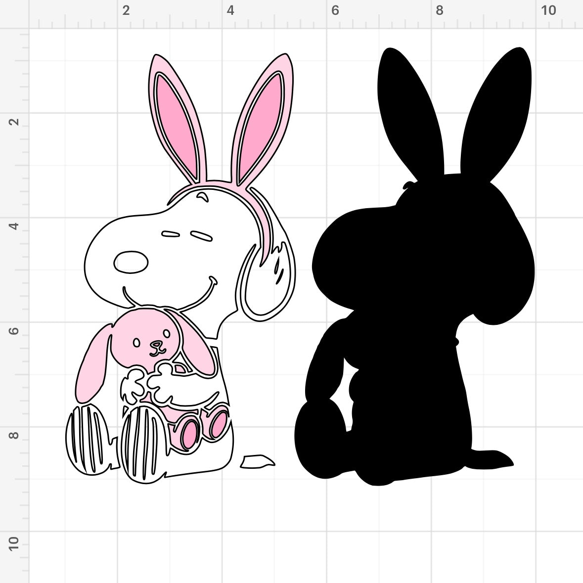 Snoopy Easter Plushie (2) SVG + PNG