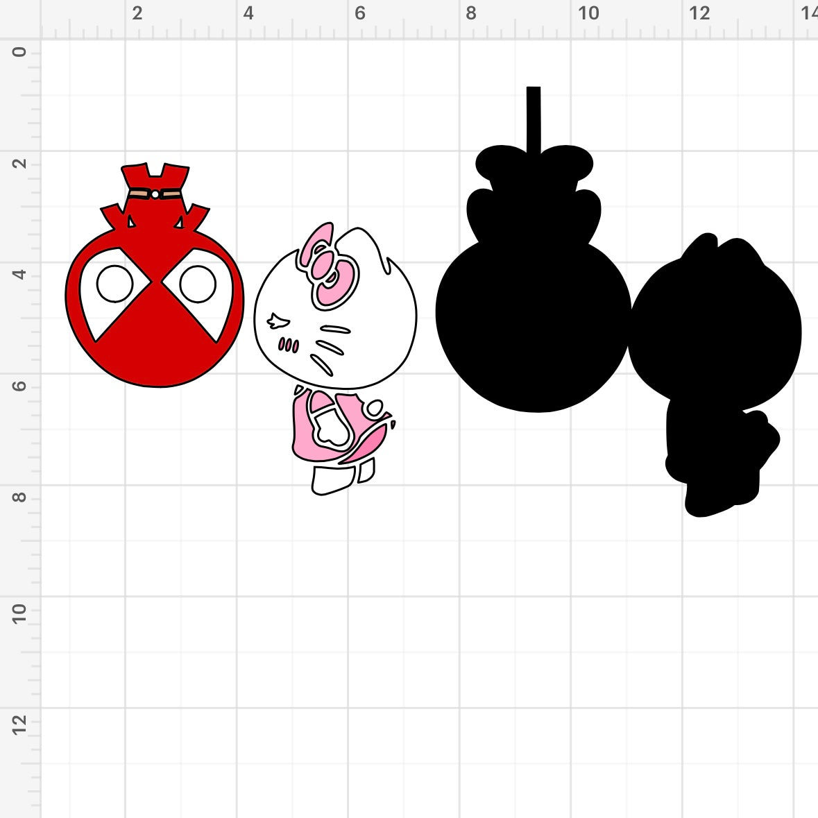 HK Kissing Deadpool SVG + PNG