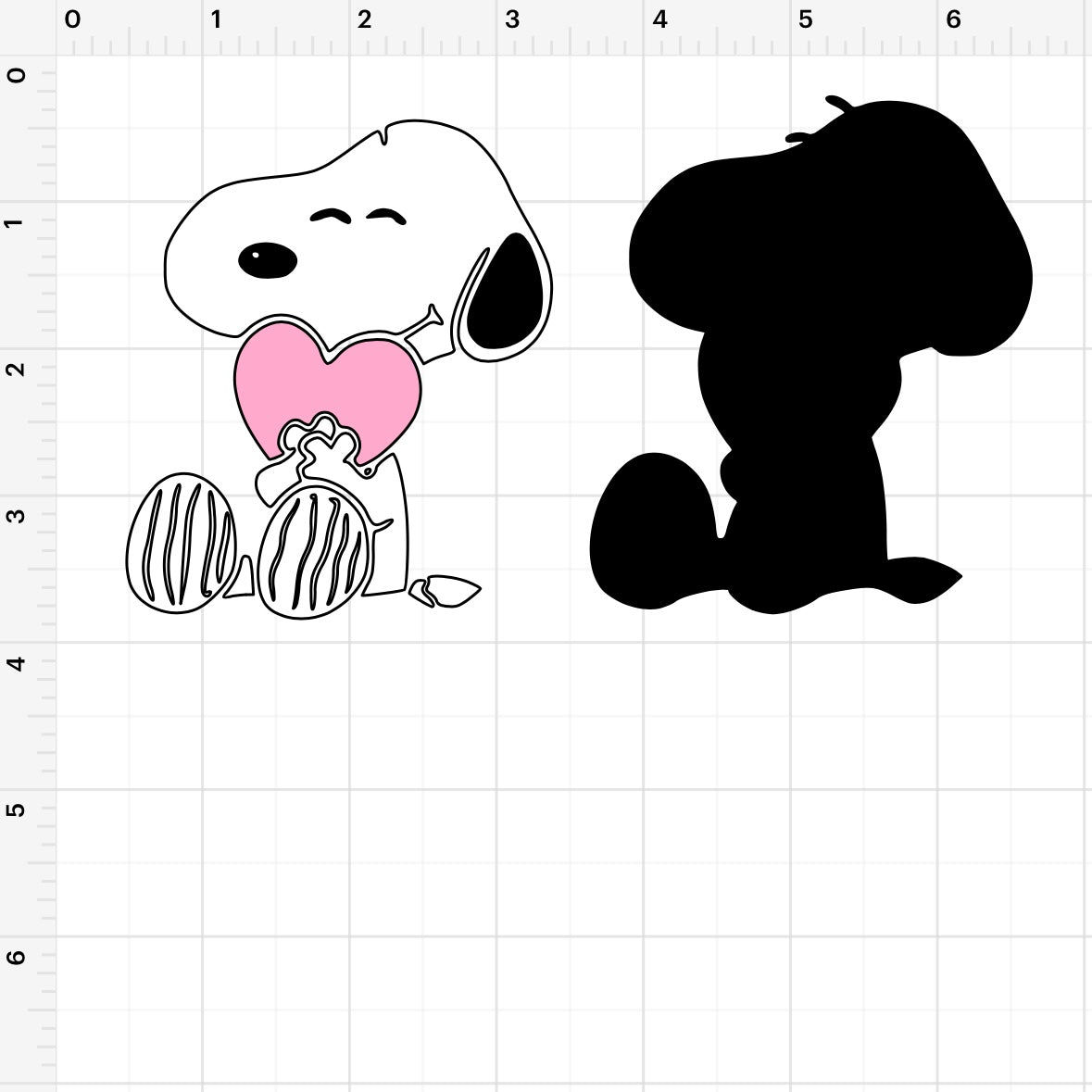 Valentines Snoopy (2) SVG + PNG