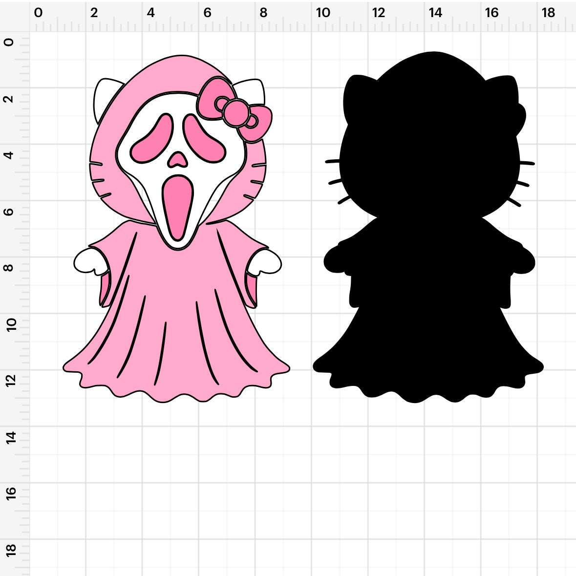 HK Pink Ghostface (2) SVG + PNG