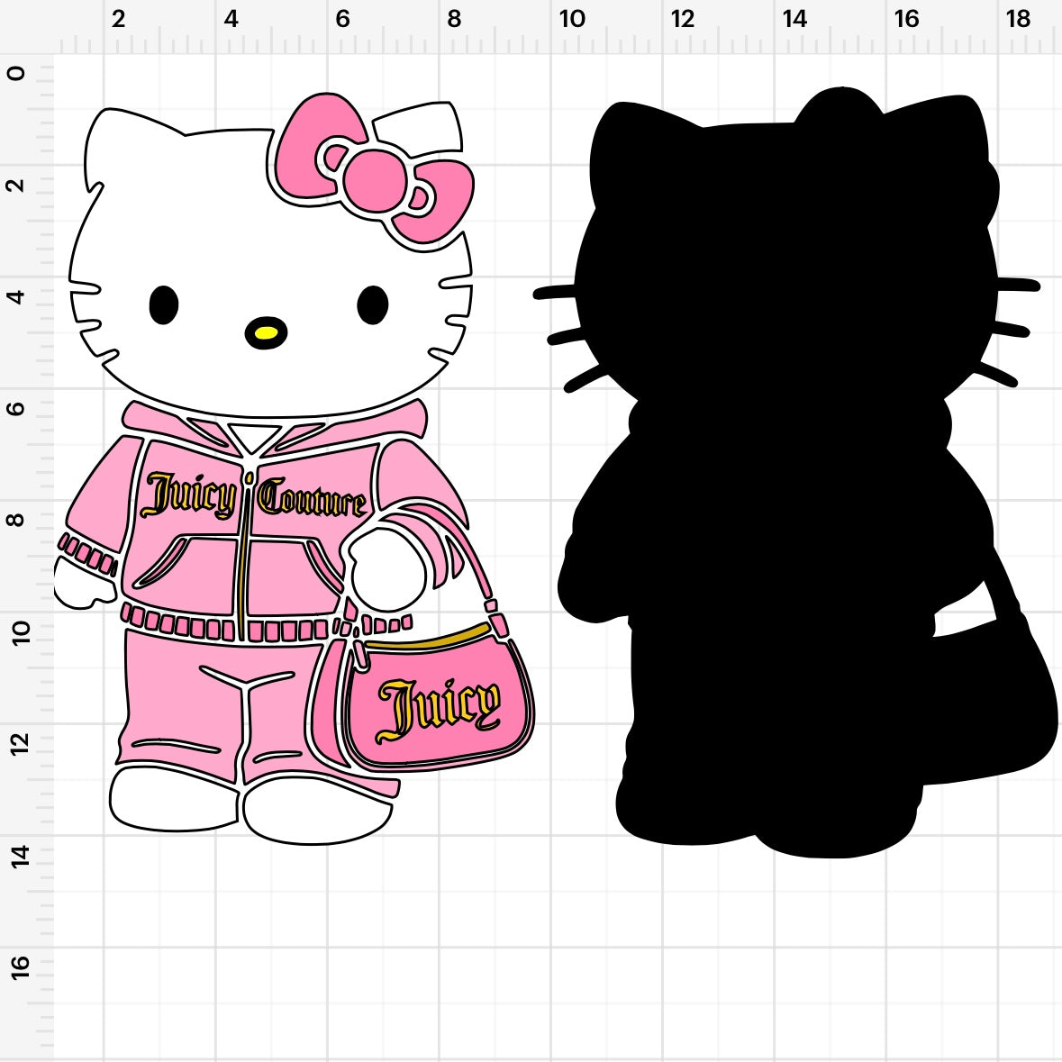 HK Juicy Couture Tracksuit SVG + PNG