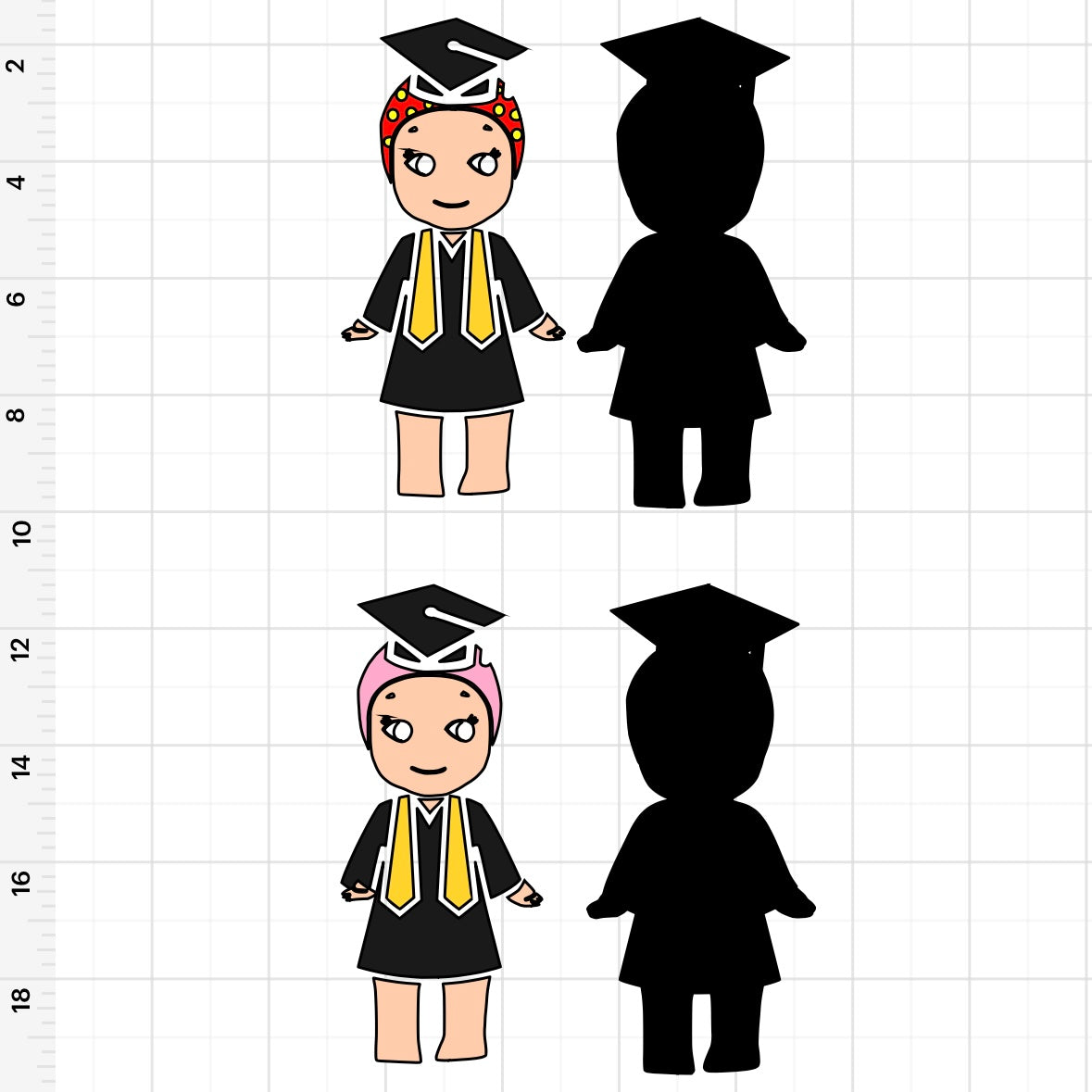 Sonny Angel Graduation (2) SVG + PNG