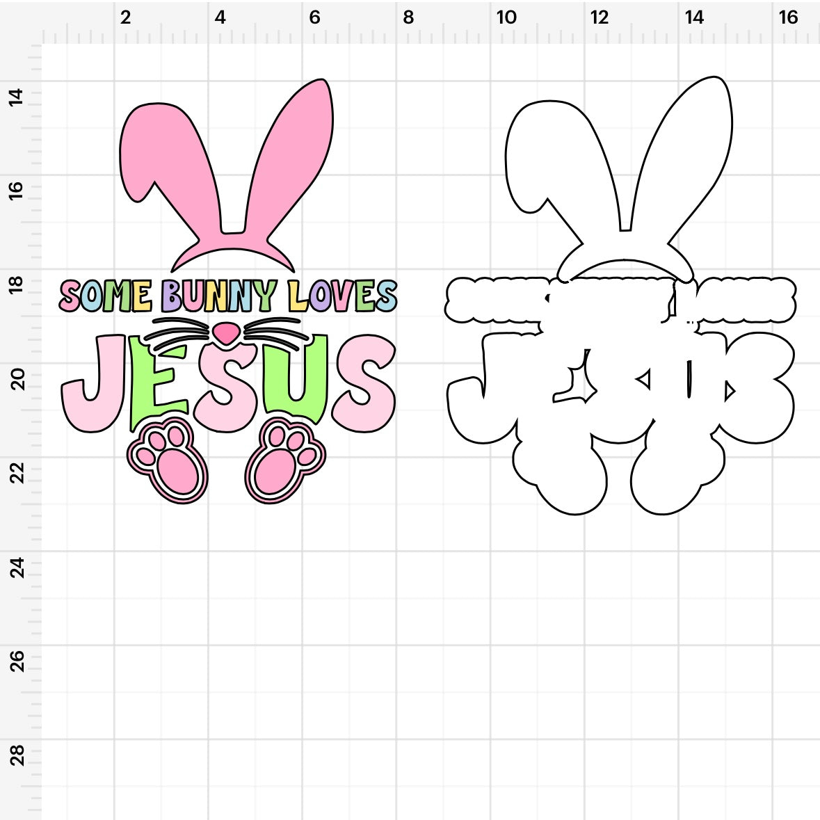 Some Bunny Loves Jesus SVG + PNG