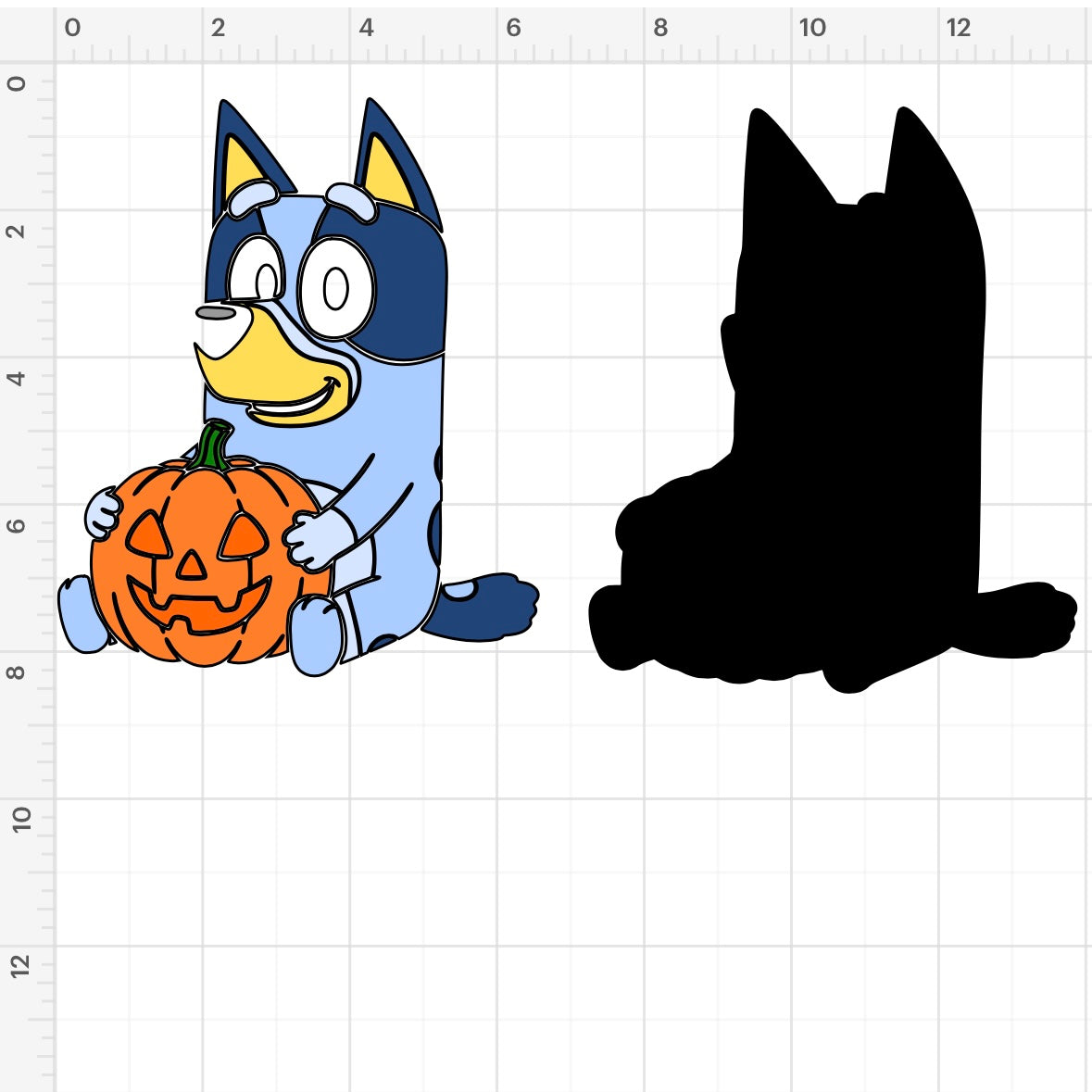 Pumpkin Bluey (2) SVG + PNG
