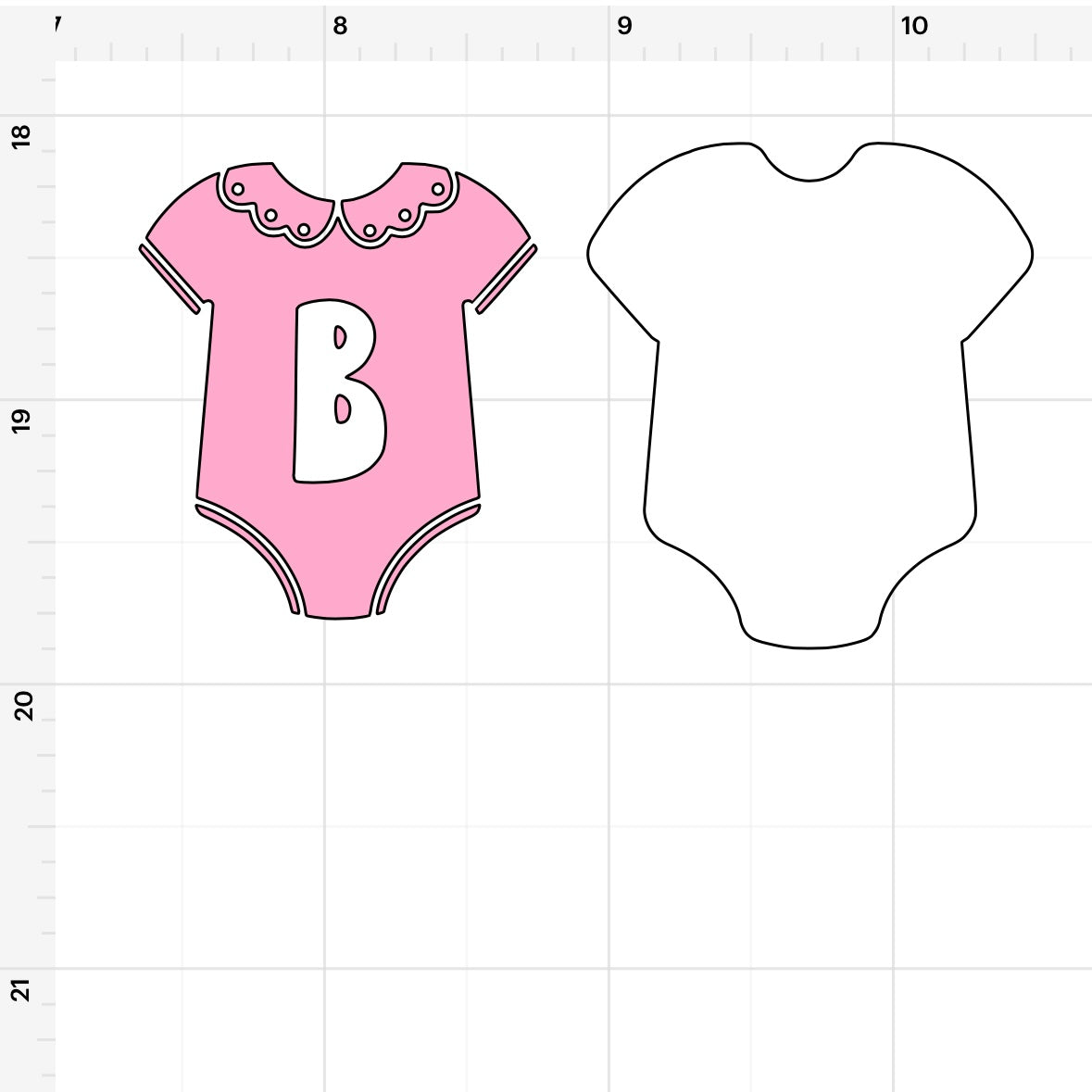 Baby Shower Onesie SVG + PNG