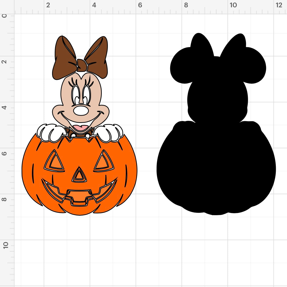 Mickey & Minnie In Pumpkin (2) SVG + PNG