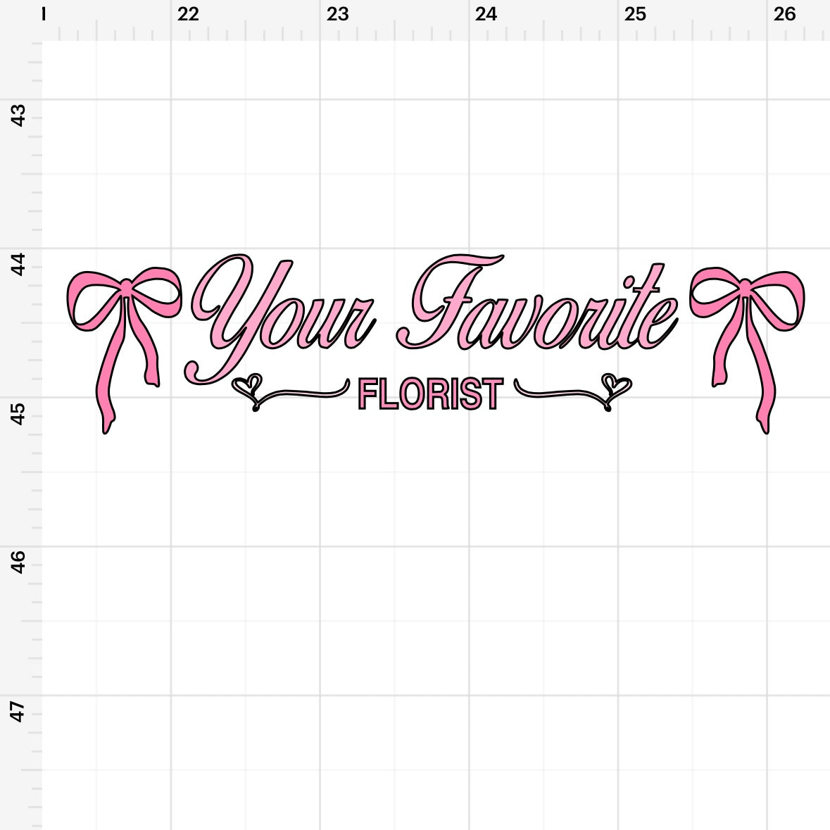 Your Favorite Florist Business Promo Text SVG + PNG