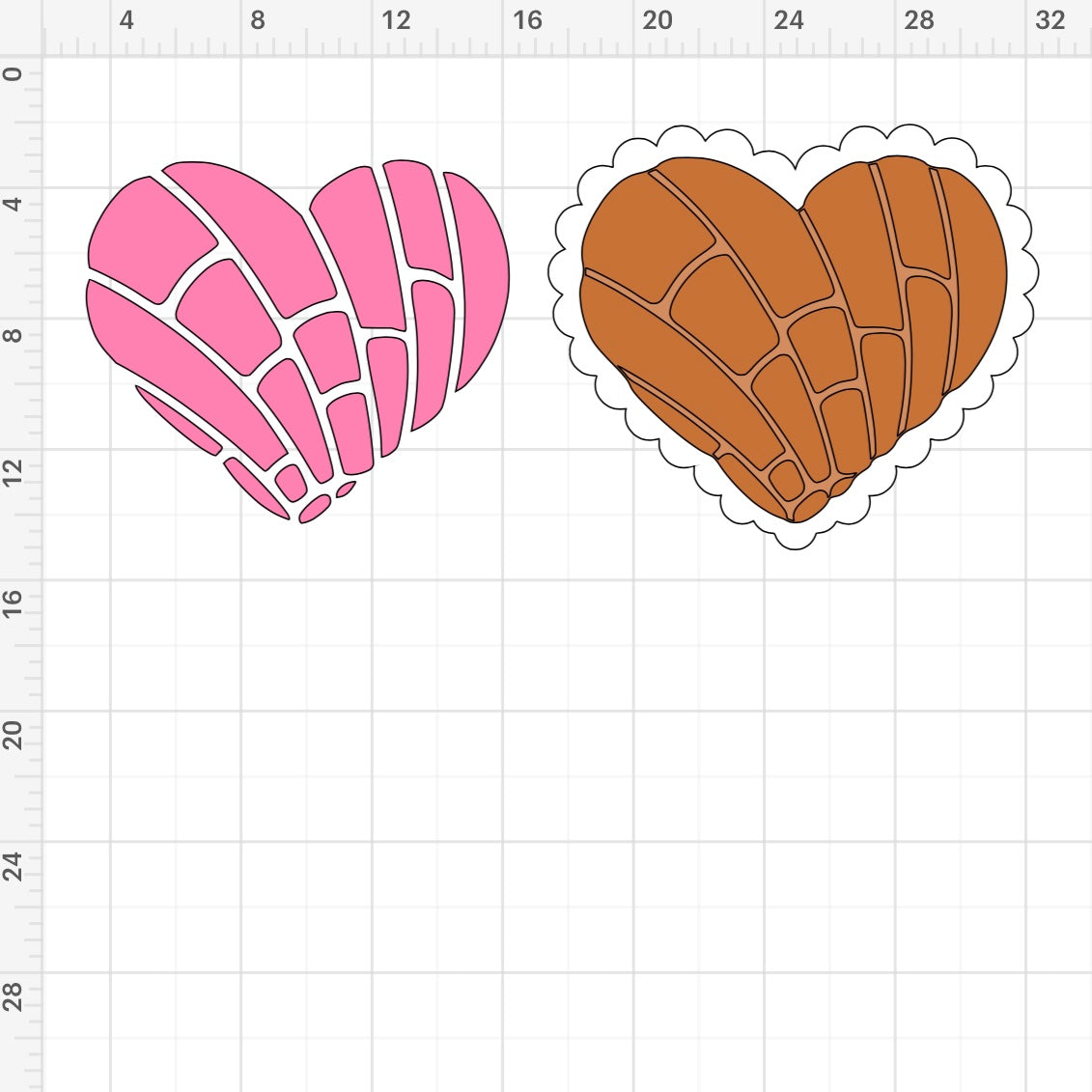 Heart Concha (2) SVG + PNG