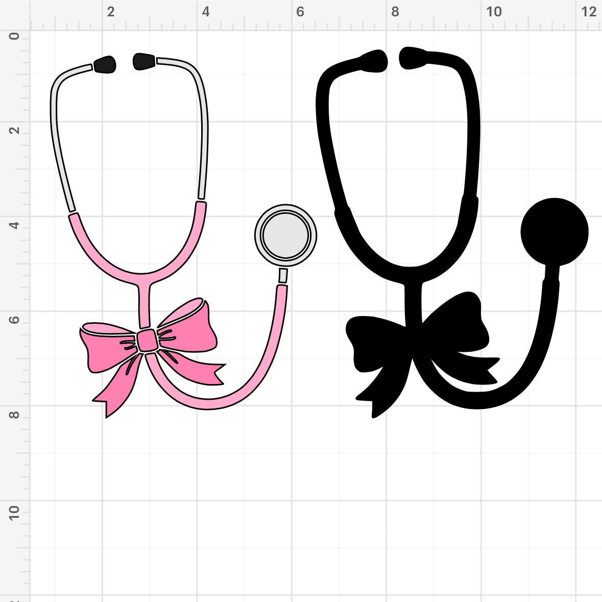 Bow Stethoscope SVG + PNG