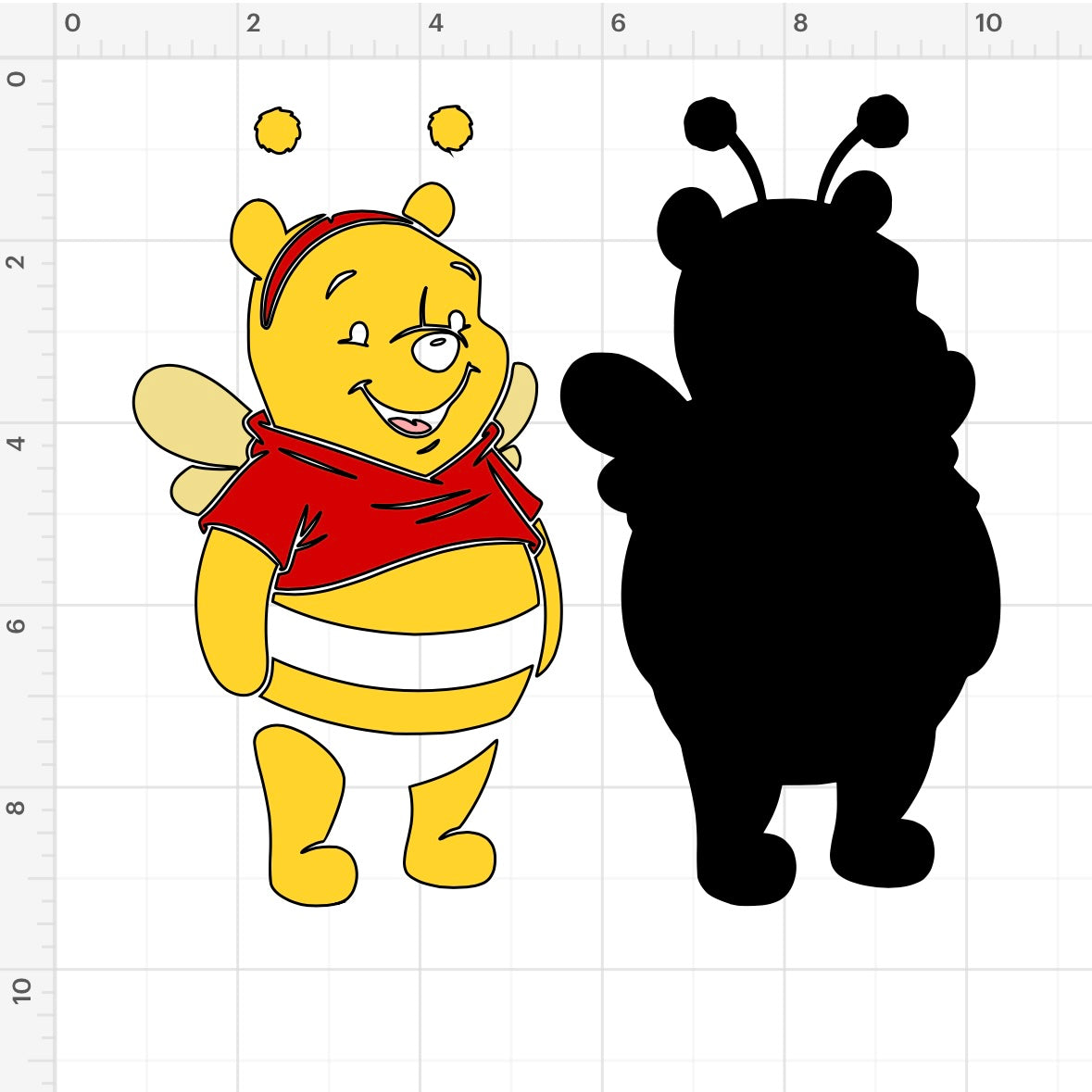 Bee Winnie The Pooh (2) SVG + PNG