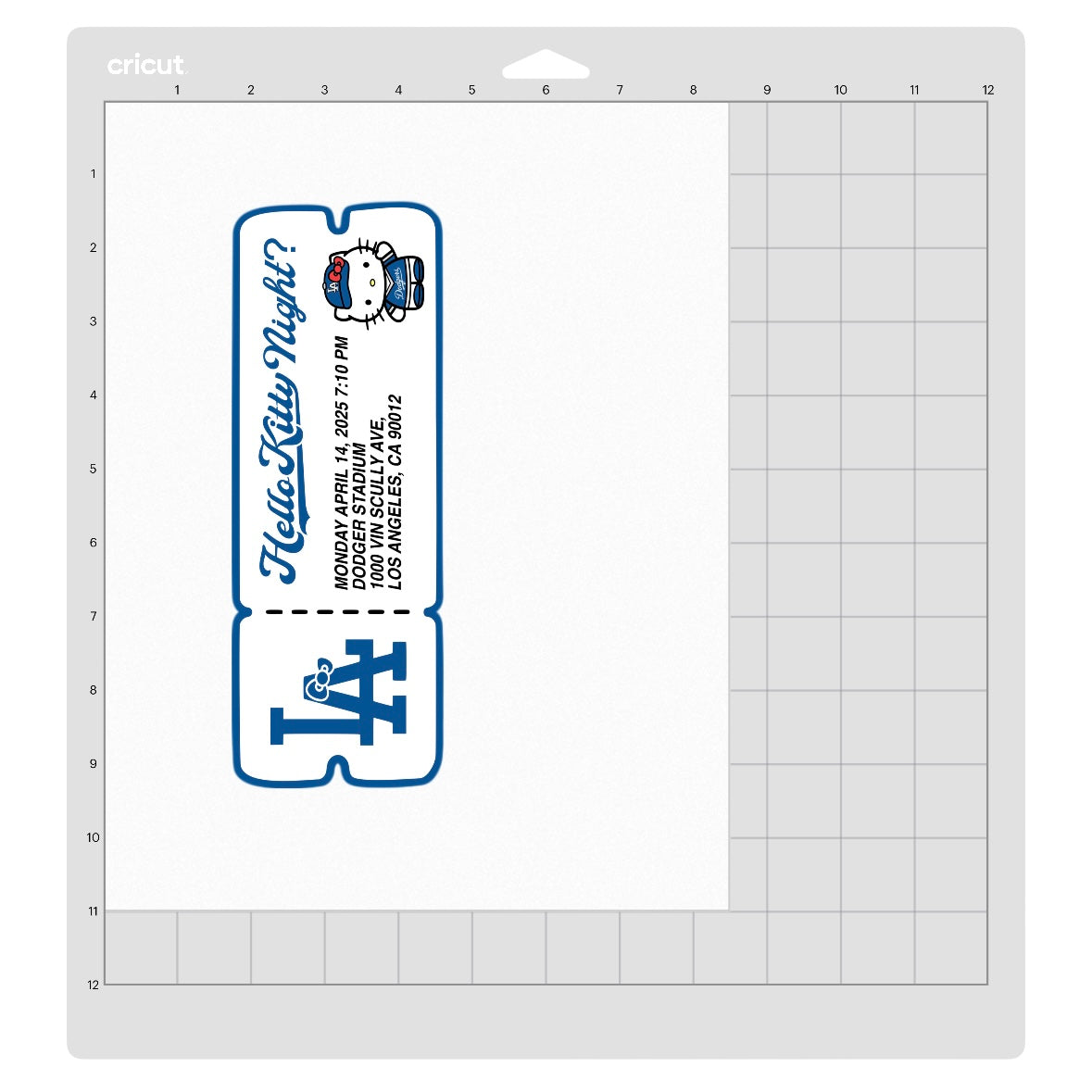 HK Dodger Night Prop Ticket PNG