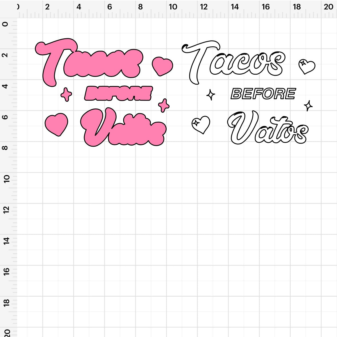 Tacos Before Vatos SVG + PNG