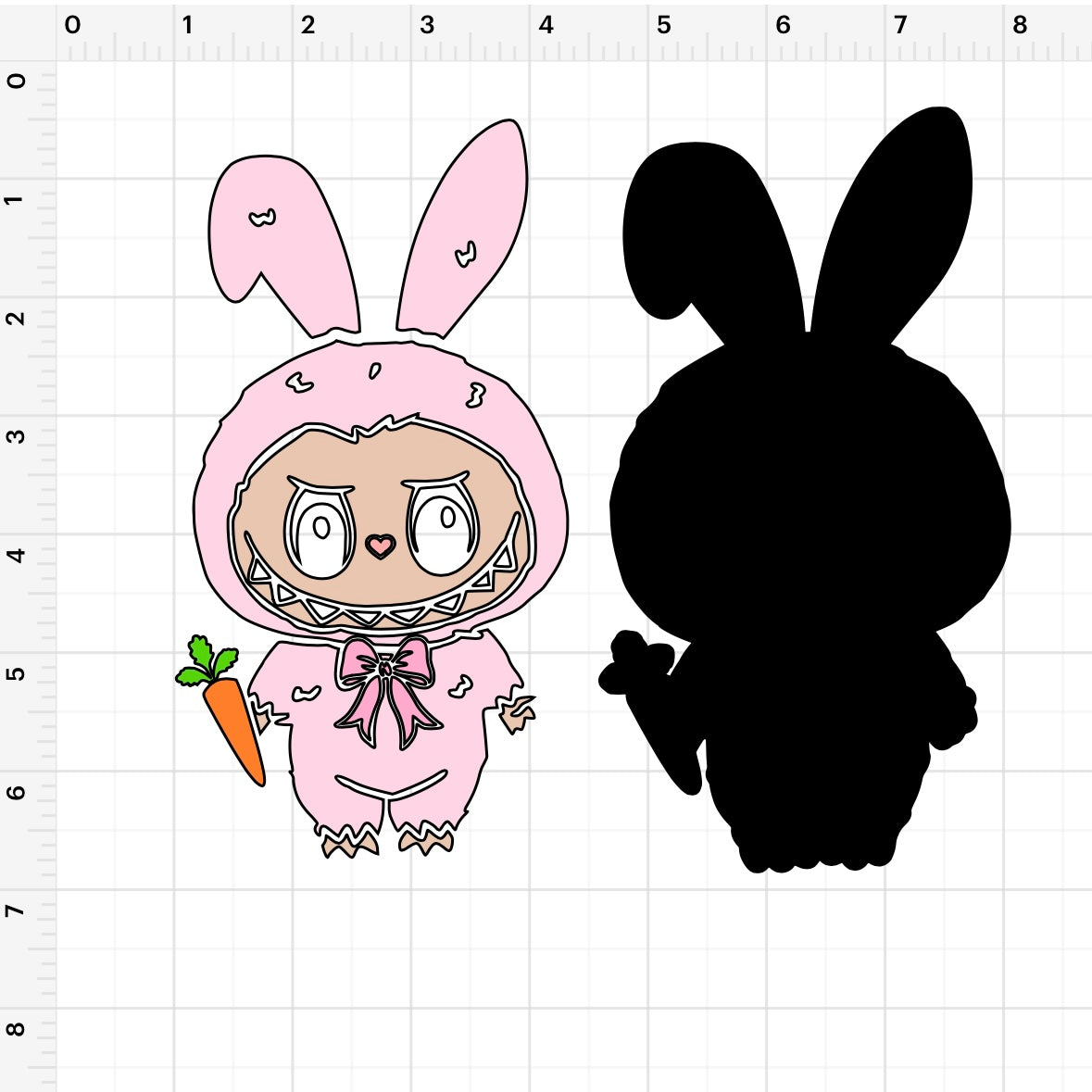 Labubu Easter Bunny SVG + PNG