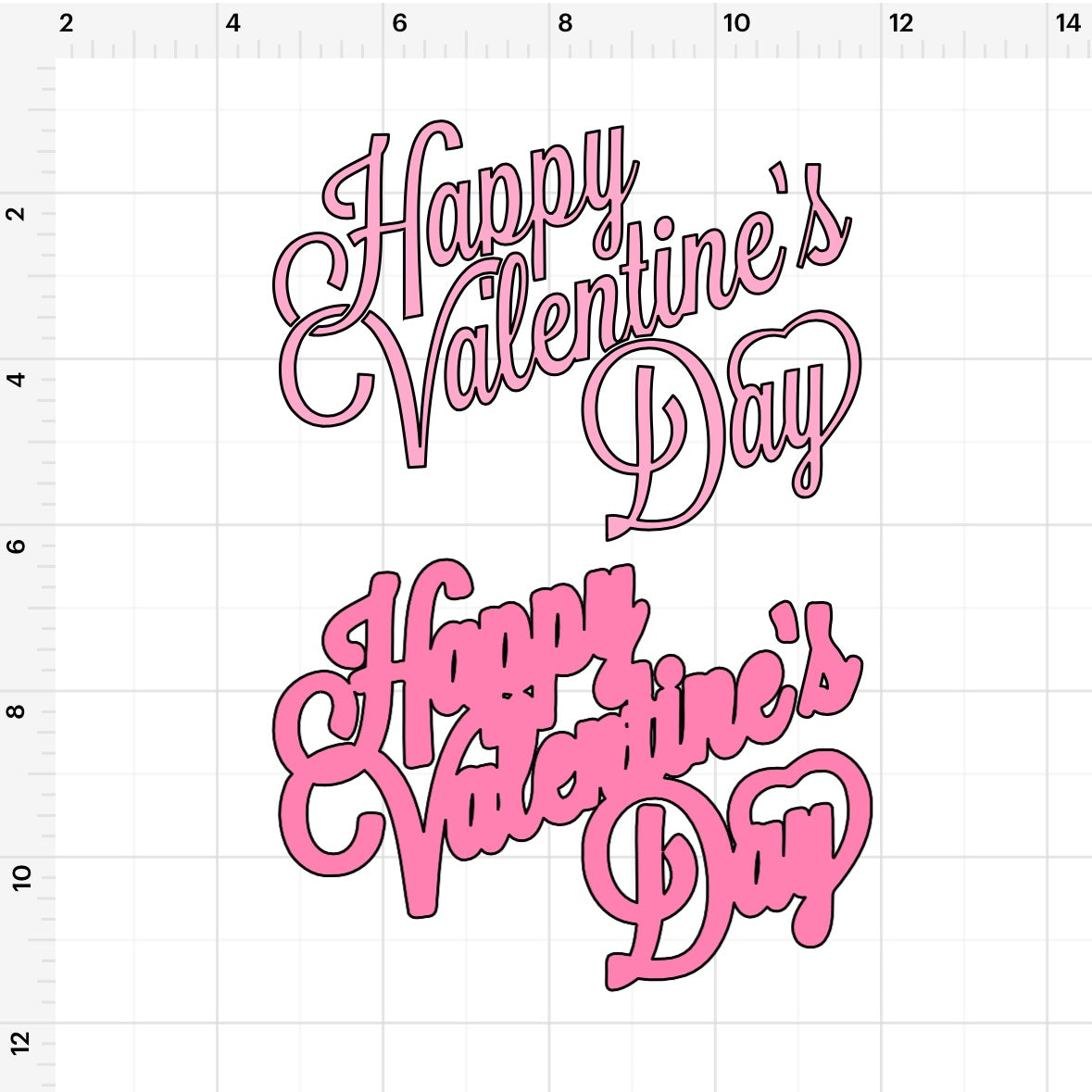 Happy Valentines Day Heart SVG + PNG
