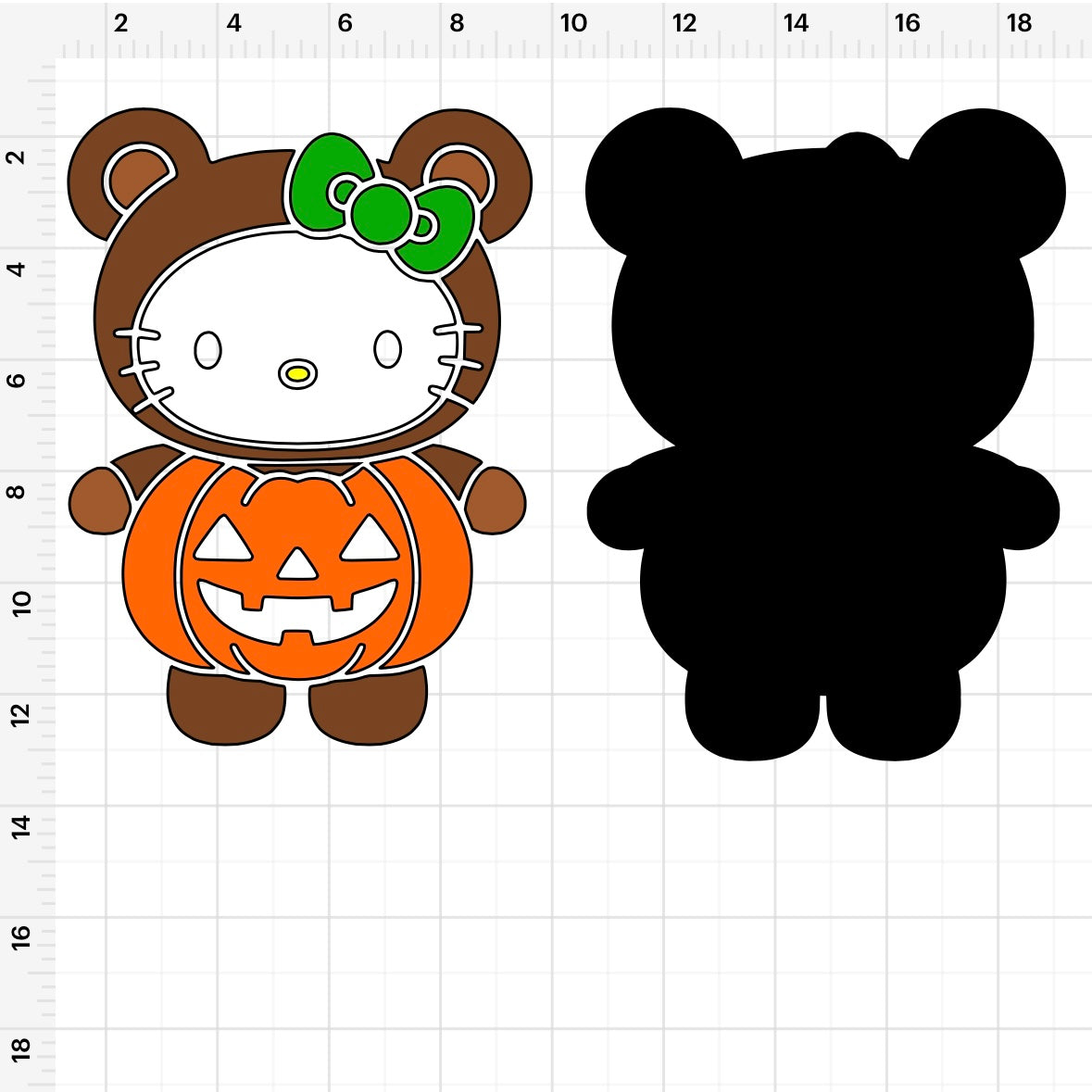 HK Bear Pumpkin SVG + PNG