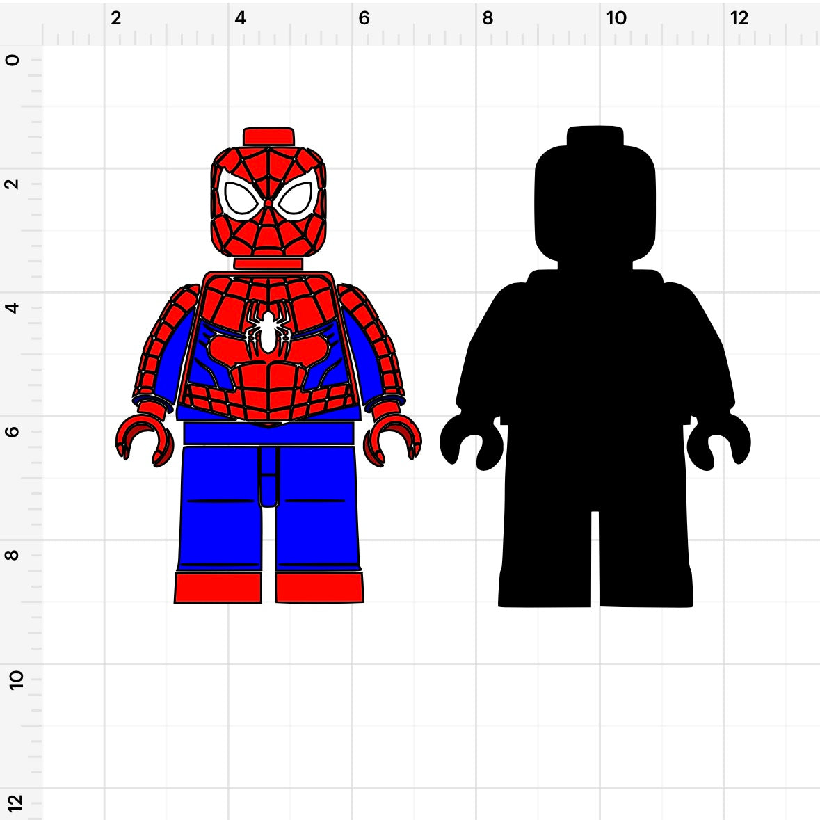 Spiderman Legos (2) SVG + PNG
