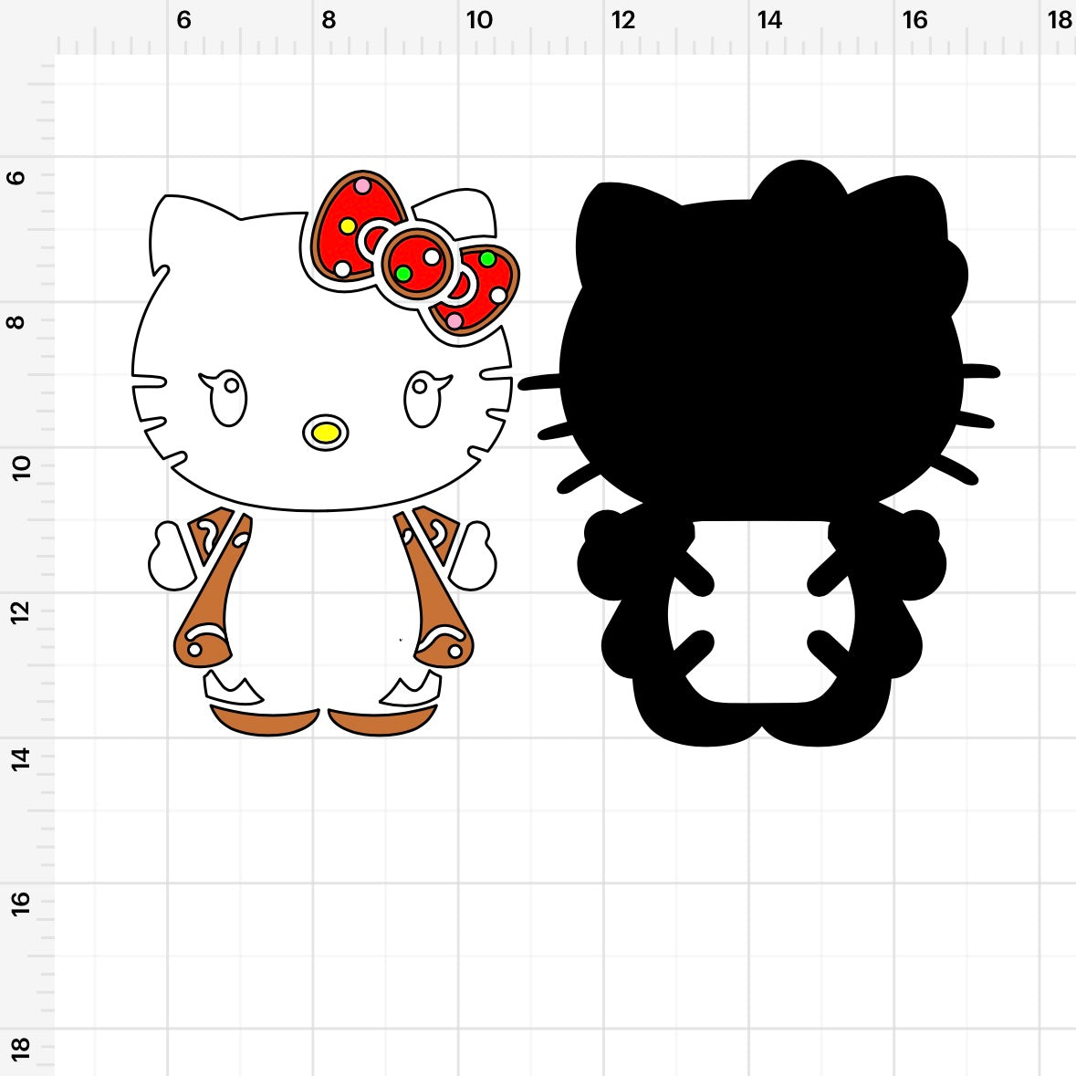 HK Gingerbread Buzzball Holder SVG
