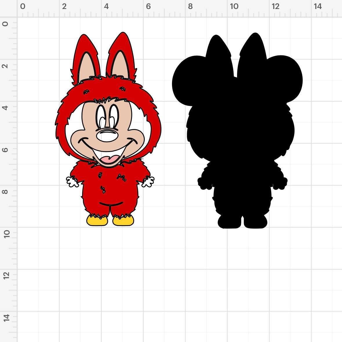 Mickey & Minnie Labubu (2) SVG + PNG