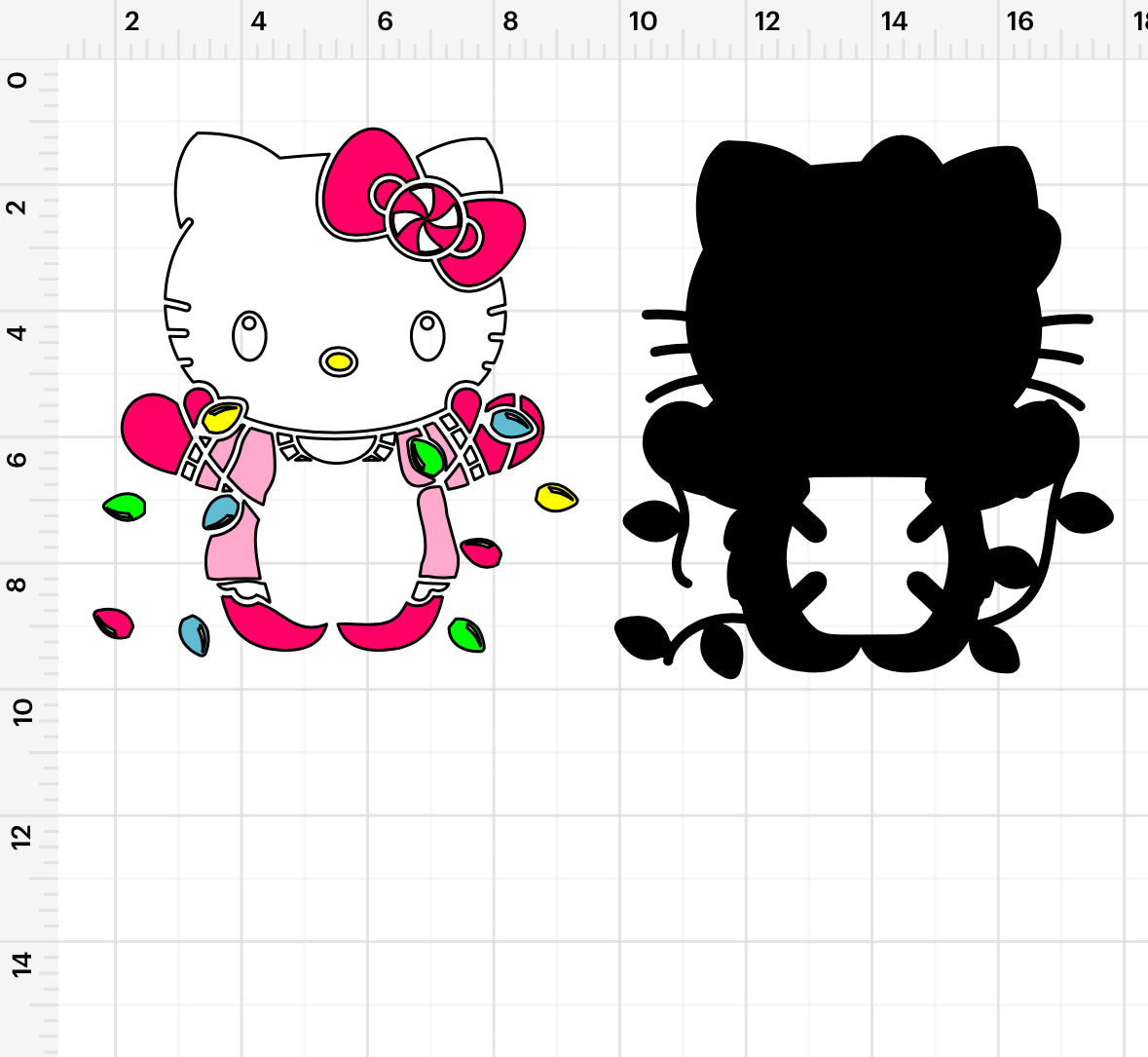 HK Christmas Lights Buzzball Holder SVG