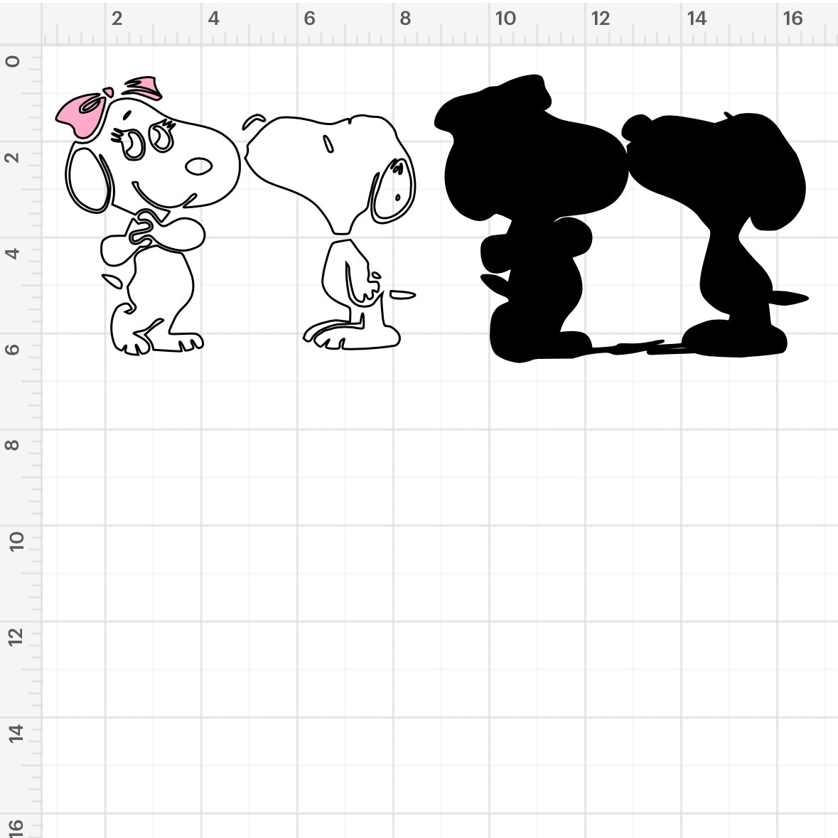 Snoopy And Fifi Couple (2) SVG + PNG