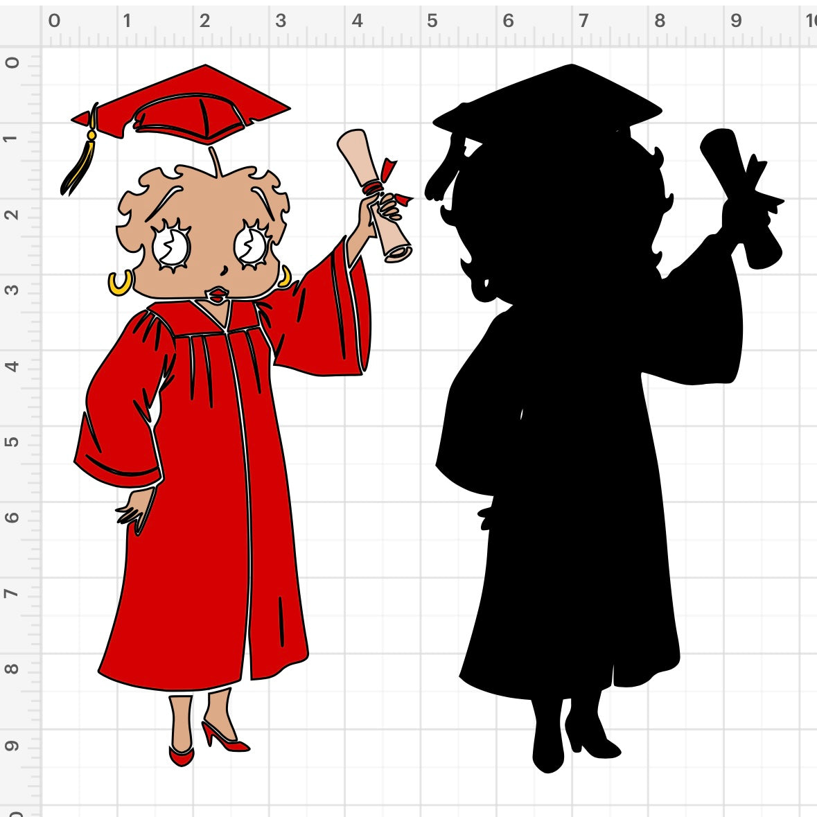 Betty Boop Graduate (2) SVG + PNG