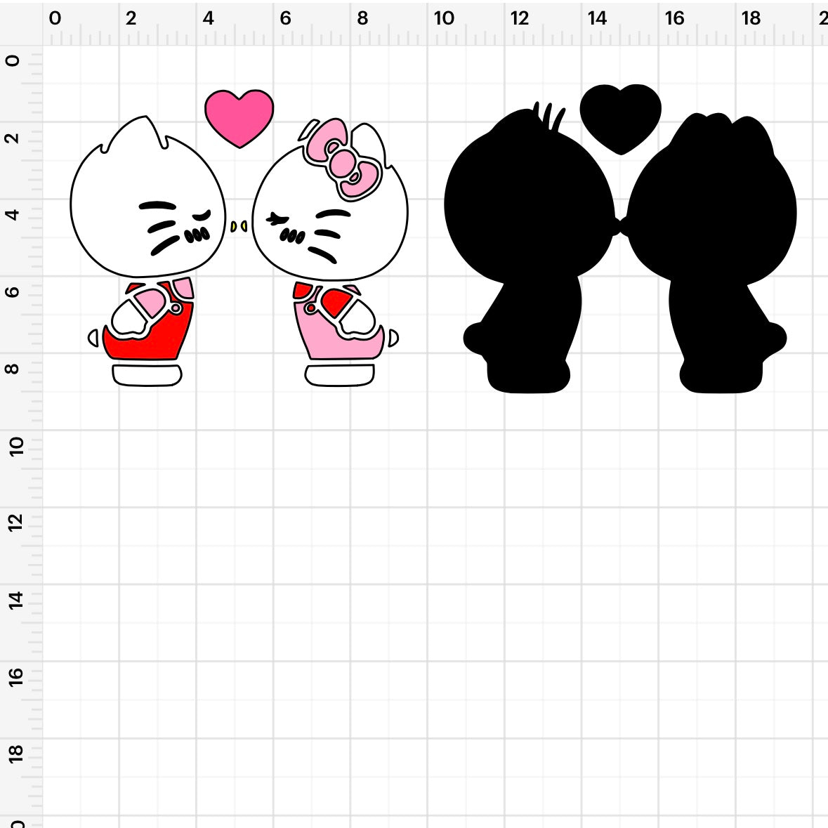 Hello Kitty Dear Daniel Love SVG + PNG