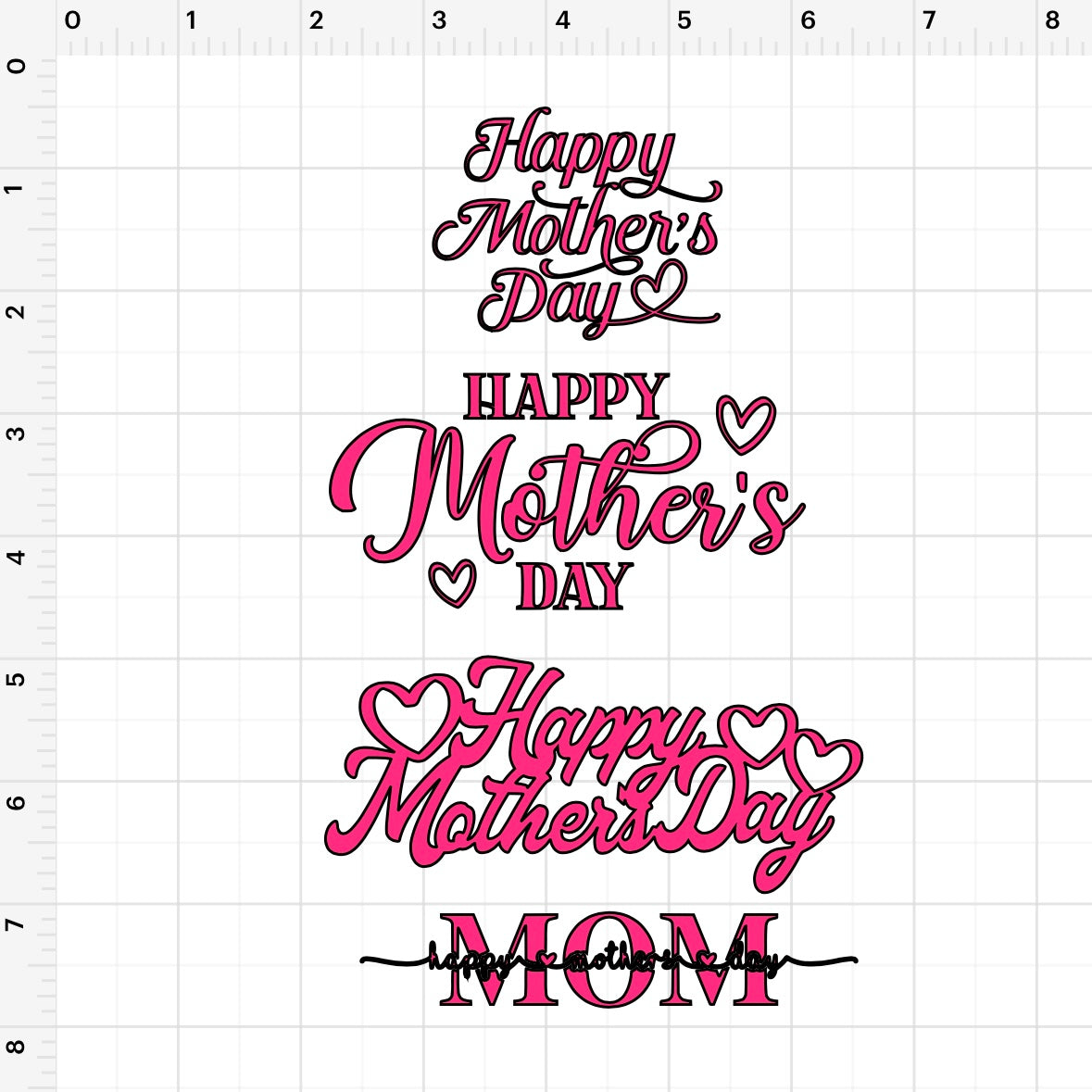 Happy Mothers Day (4) SVG + PNG
