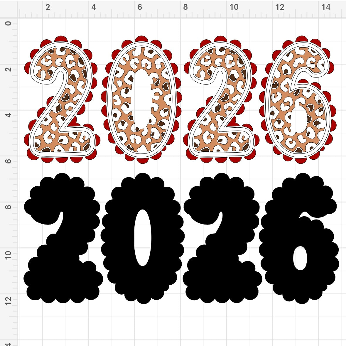 2026 Leopard Font SVG + PNG