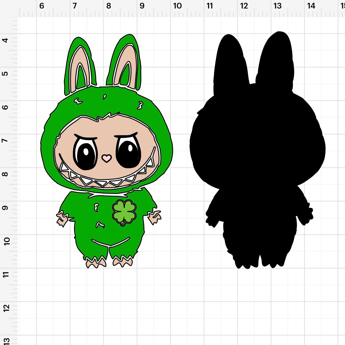 Labubu St Patrick’s SVG + PNG