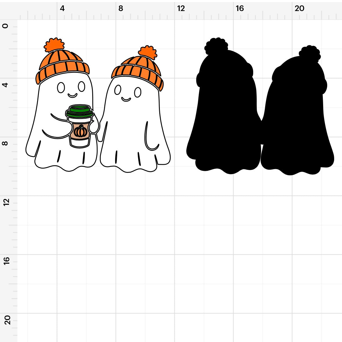 Ghost Fallin For You SVG + PNG