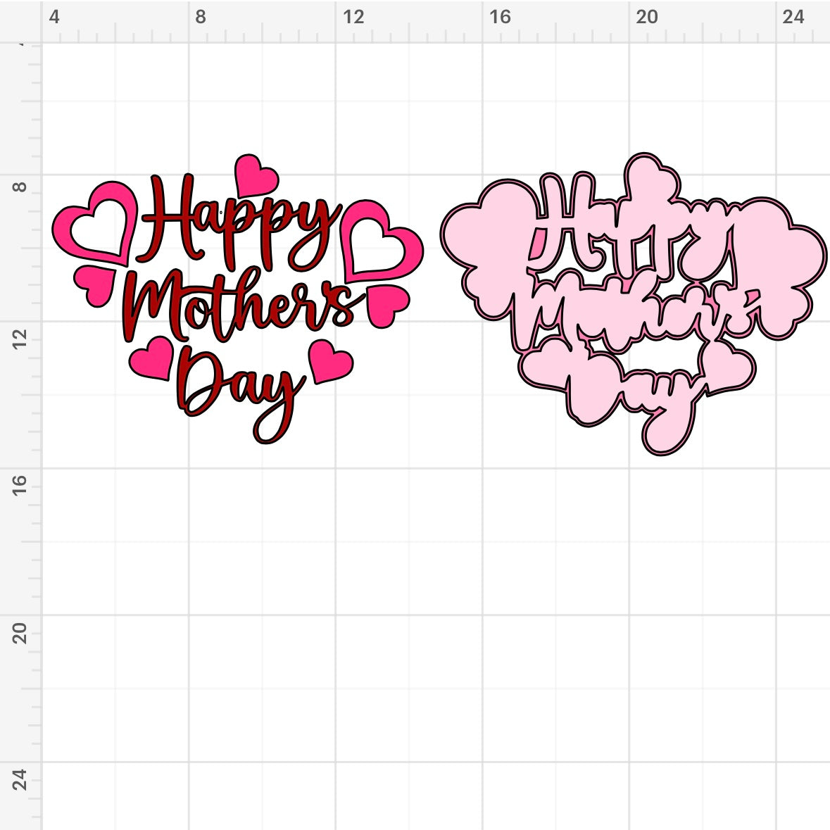 Happy Mothers Day Heart Text (2) SVG + PNG