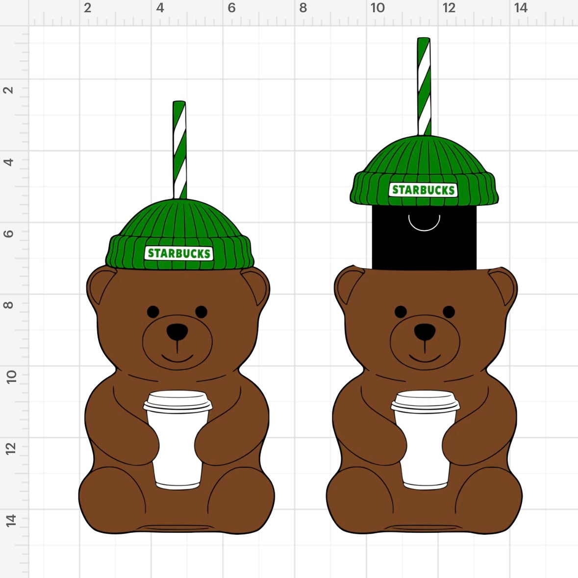 SBucks Bearista Gift Card Money Holder SVG