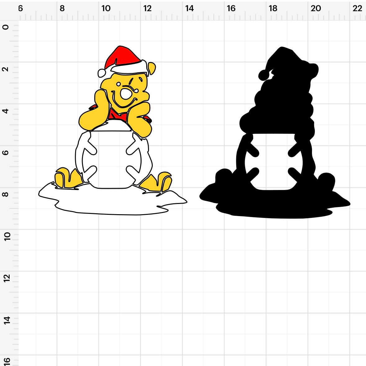 Winnie The Pooh Snowball Buzzball Holder SVG
