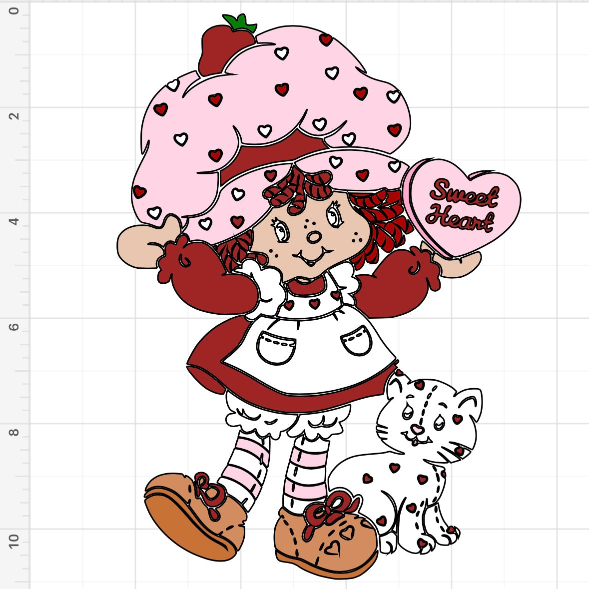 Strawberry Shortcake Sweetheart SVG + PNG