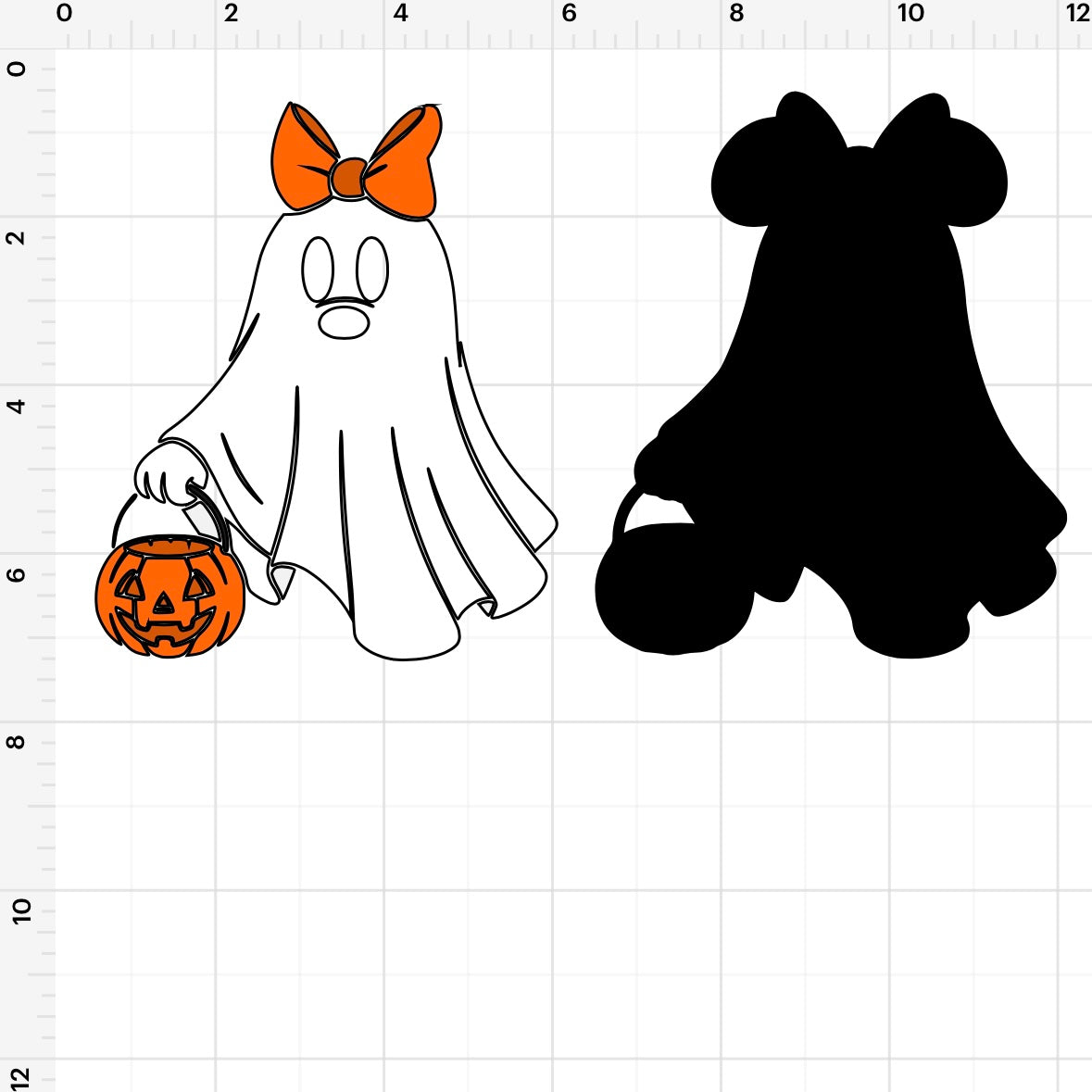 Mickey & Minnie Ghost (2) SVG + PNG
