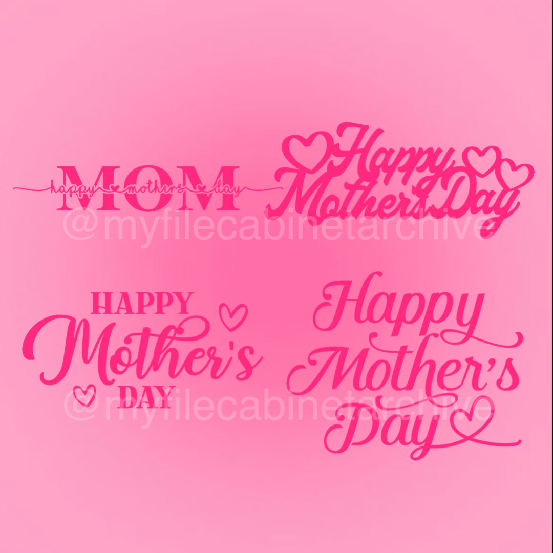 Happy Mothers Day (4) SVG + PNG