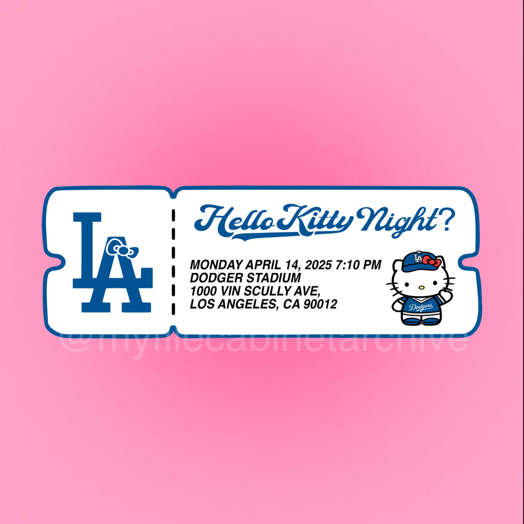 HK Dodger Night Prop Ticket PNG
