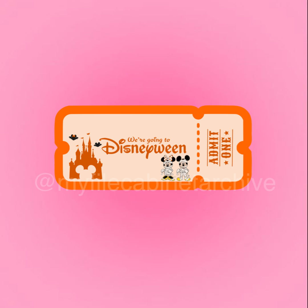 Disneyween Mickey & Minnie Mouse Prop Ticket