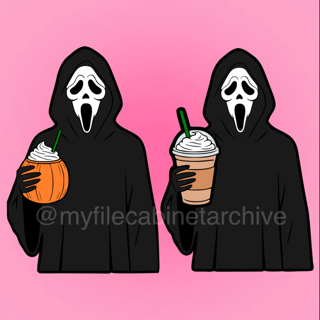 Ghostface Drink (2) SVG + PNG