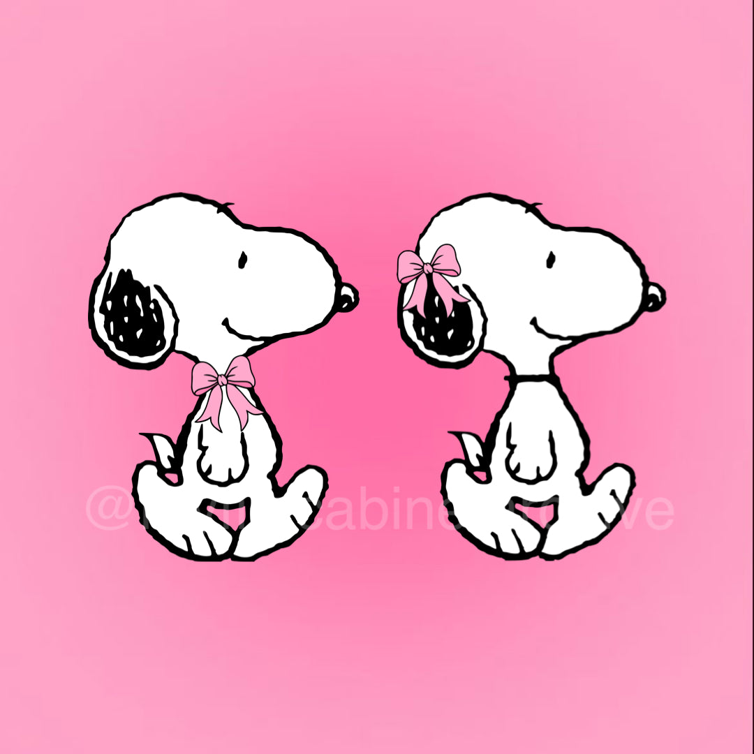 Snoopy Pink Bow (2) SVG + PNG